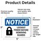 Signmission Lockout Power Before Removing Guards OSHA Notice Sign, Vinyl Decal, 5in W x 3.5in L, 2PK OS-2PACK-NS-D-35-L-15903 - alternate 4